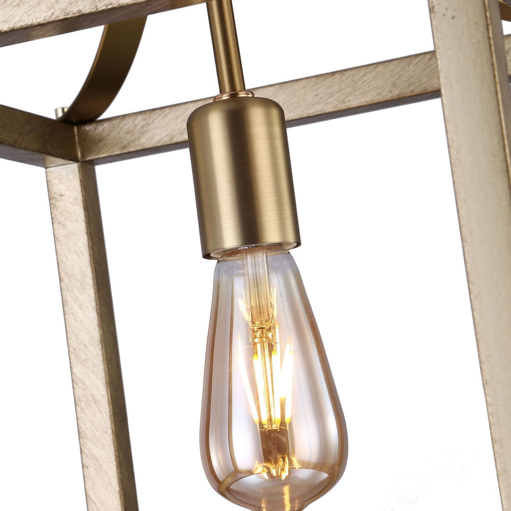 Hampton Style Lantern Pendant Light - Langham - Gold gallery detail image