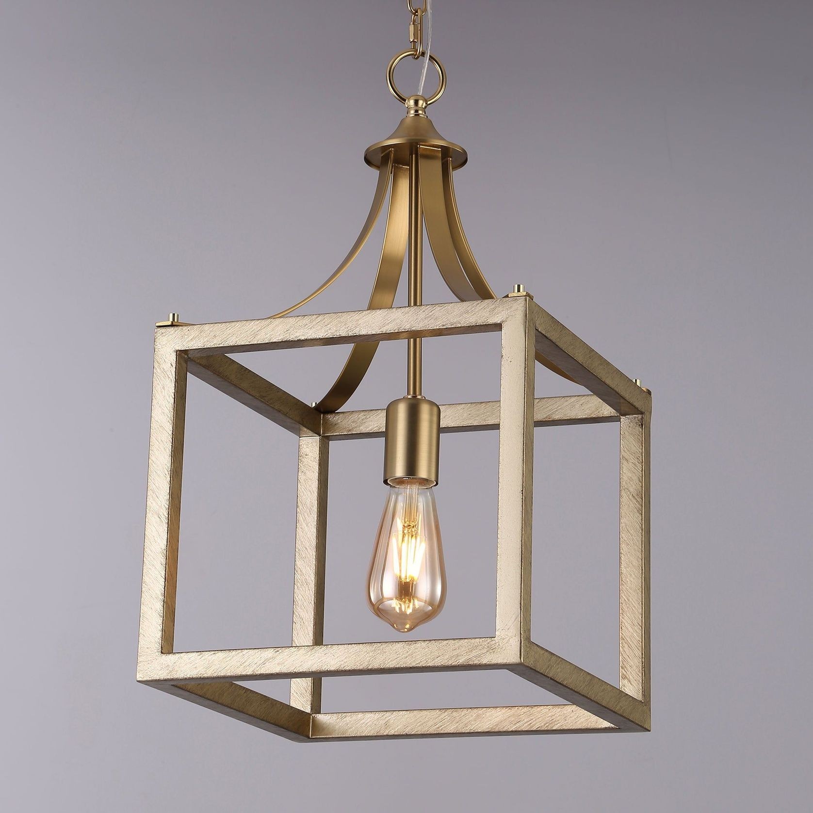 Hampton Style Lantern Pendant Light - Langham - Gold gallery detail image