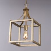 Hampton Style Lantern Pendant Light - Langham - Gold gallery detail image
