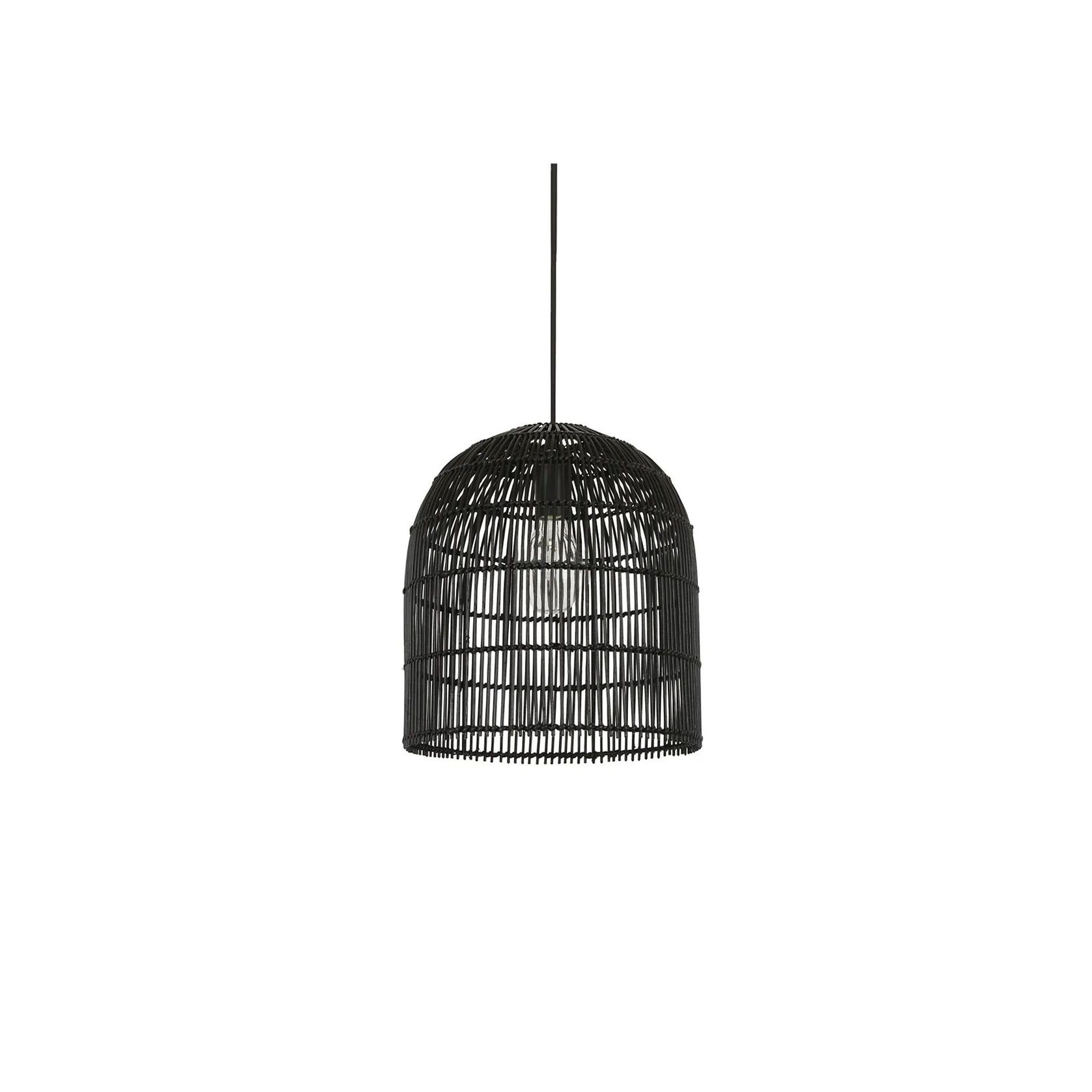 Sienna | Black Rattan Cane Wicker Pendant Light gallery detail image
