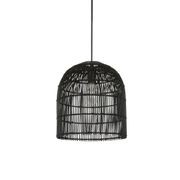 Sienna | Black Rattan Cane Wicker Pendant Light gallery detail image