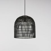 Sienna | Black Rattan Cane Wicker Pendant Light gallery detail image