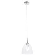 Preston | Glass Pendant Light - Chrome gallery detail image