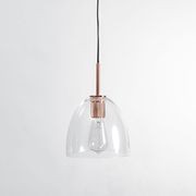 Preston | Glass Pendant Light - Copper gallery detail image