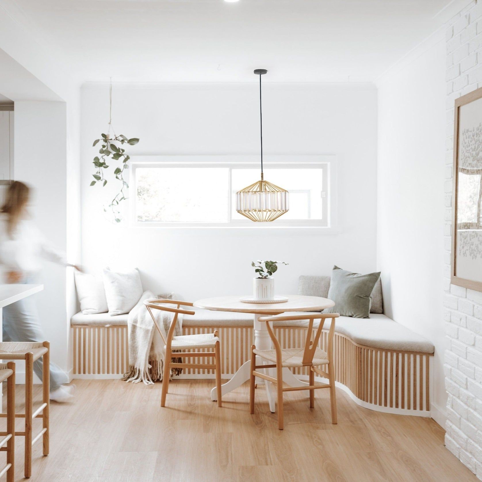 Butler | Glass Prism Pendant Light - Gold gallery detail image