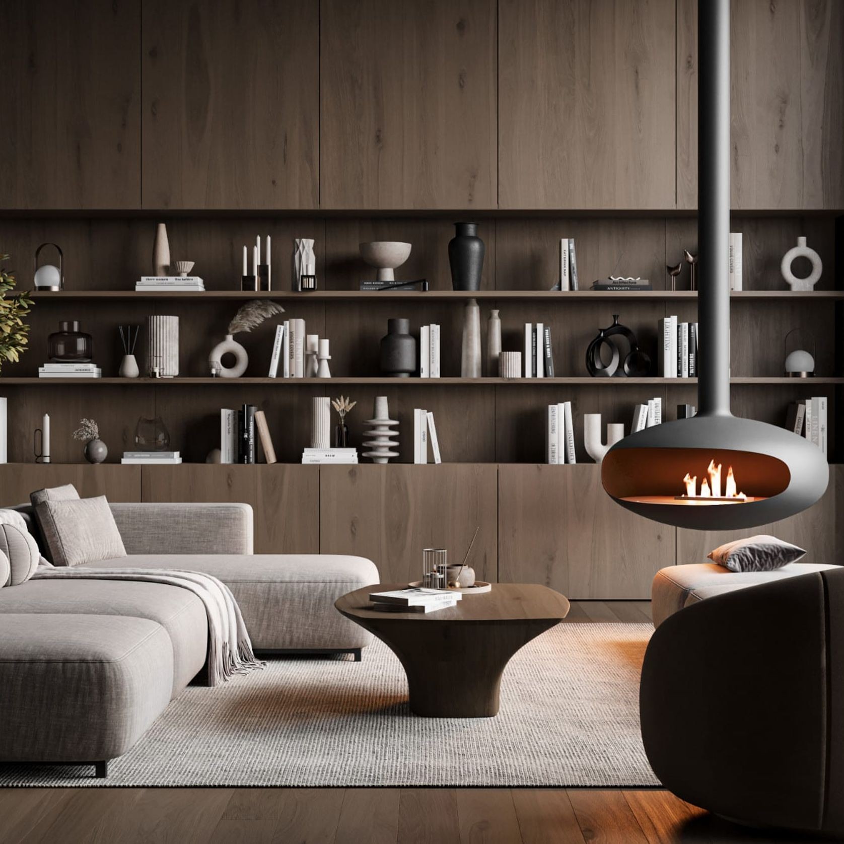 Iconic 900 Suspended Fire gallery detail image