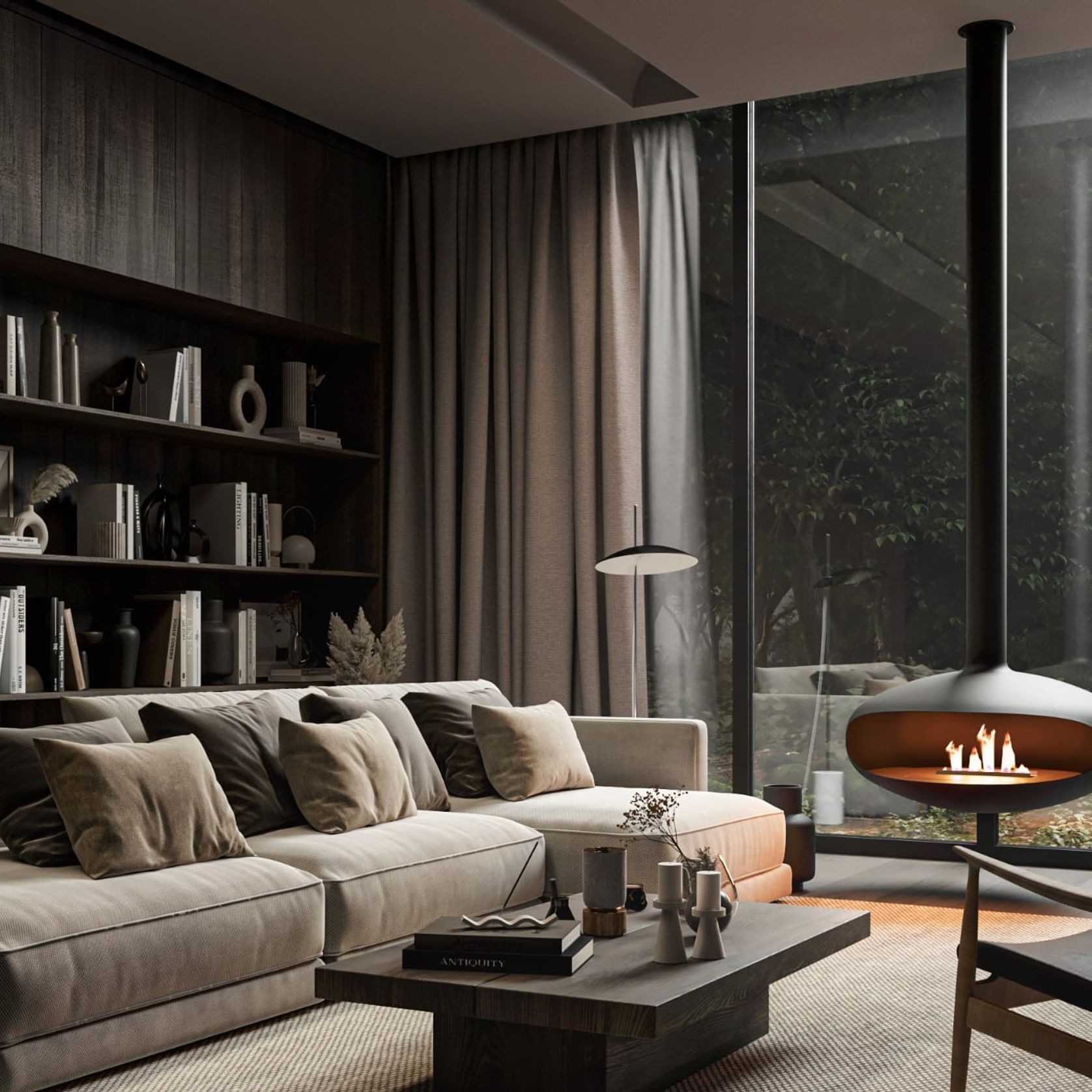 Iconic 900 Suspended Fire gallery detail image