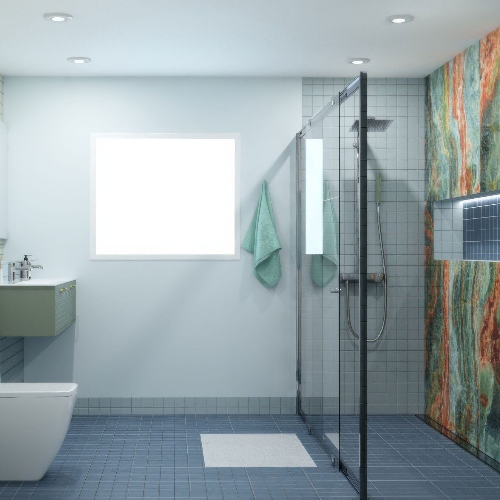 Sky Matt 75mm Mosaic | Surfaces gallery detail image