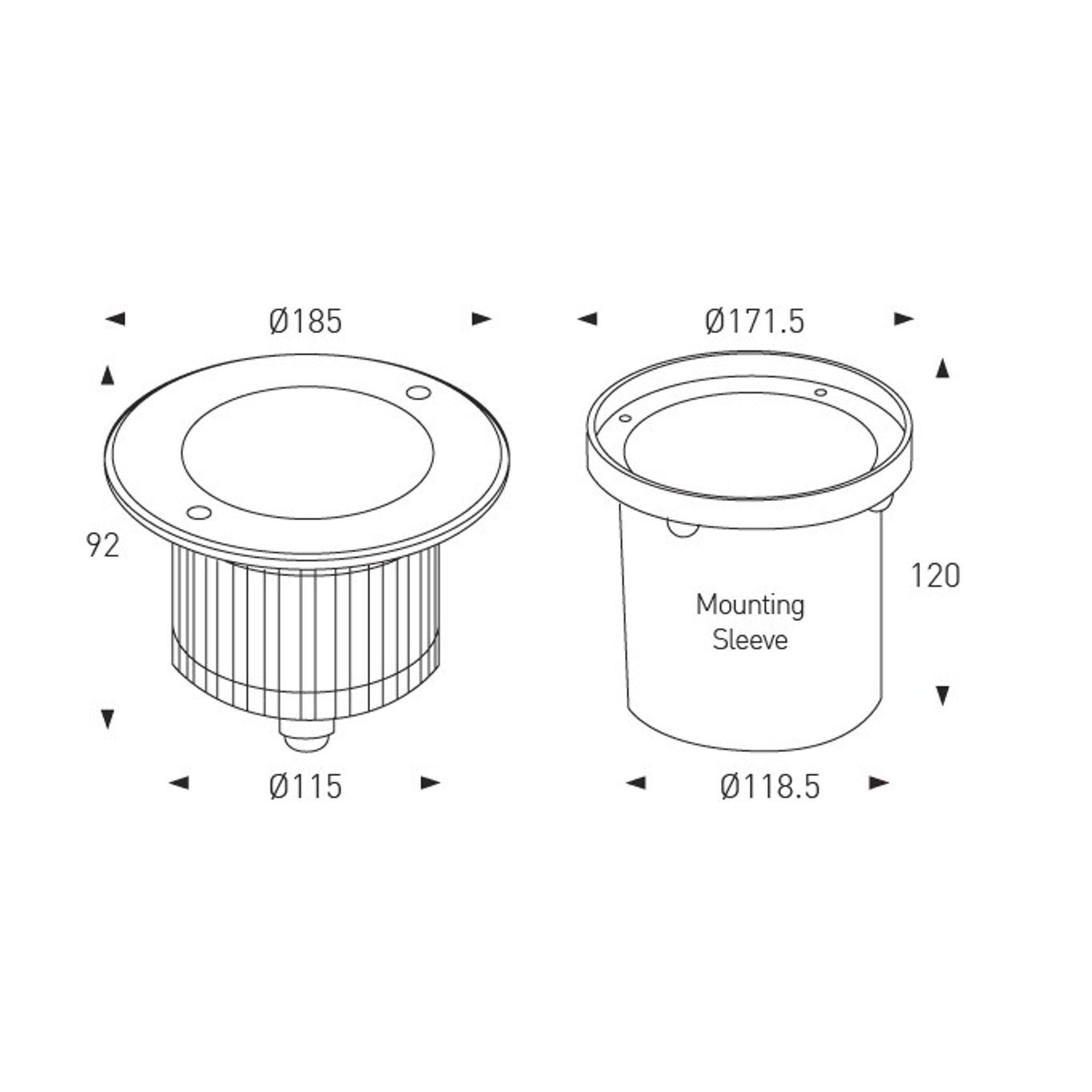 In Ground Light Fixed 12x3W gallery detail image