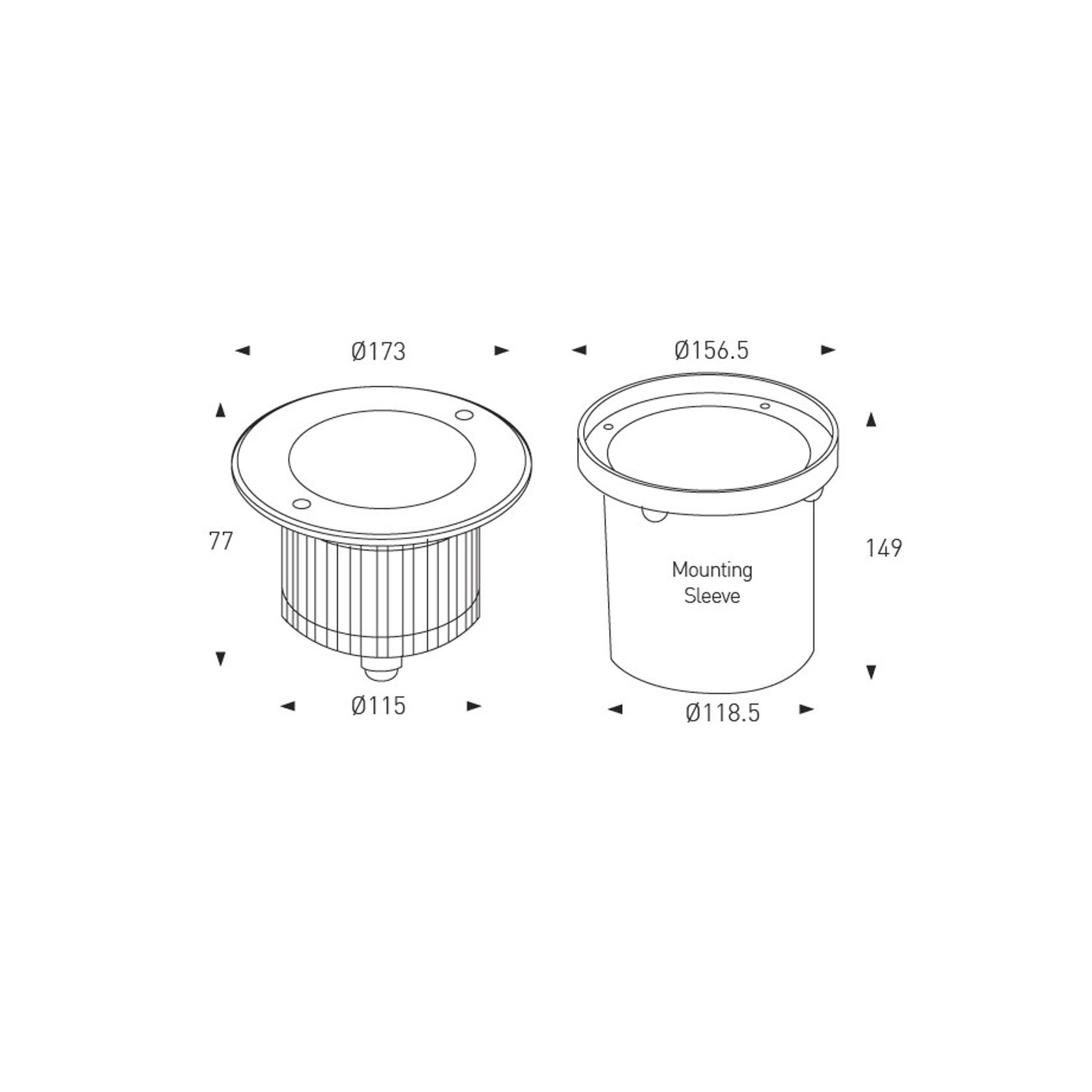 In Ground Light Fixed 18W gallery detail image