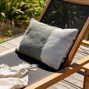 Baya Finn In & Outdoor Cushion - Eucalyptus | Lumbar gallery detail image
