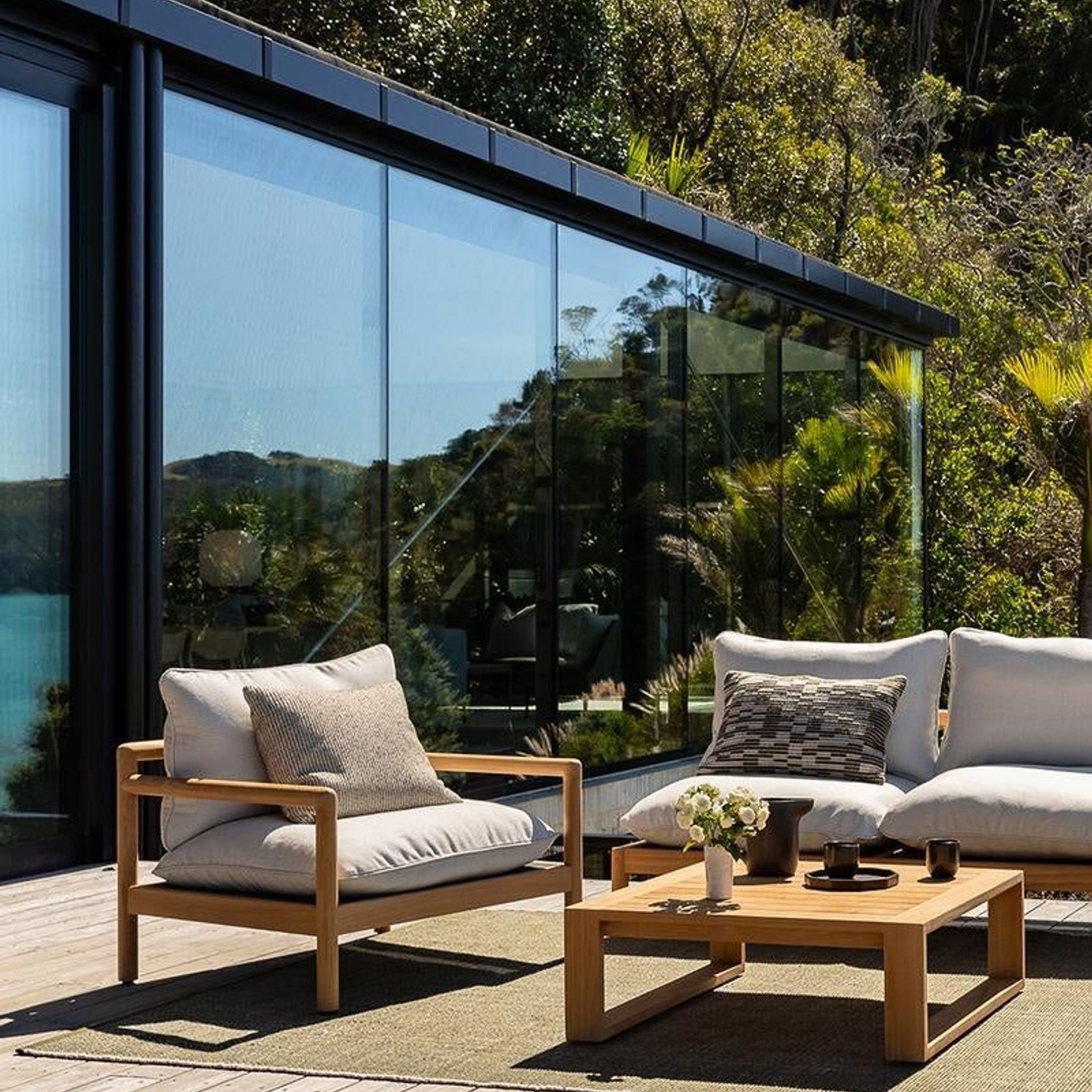 Baya Scout In & Outdoor Cushion - Mangrove gallery detail image