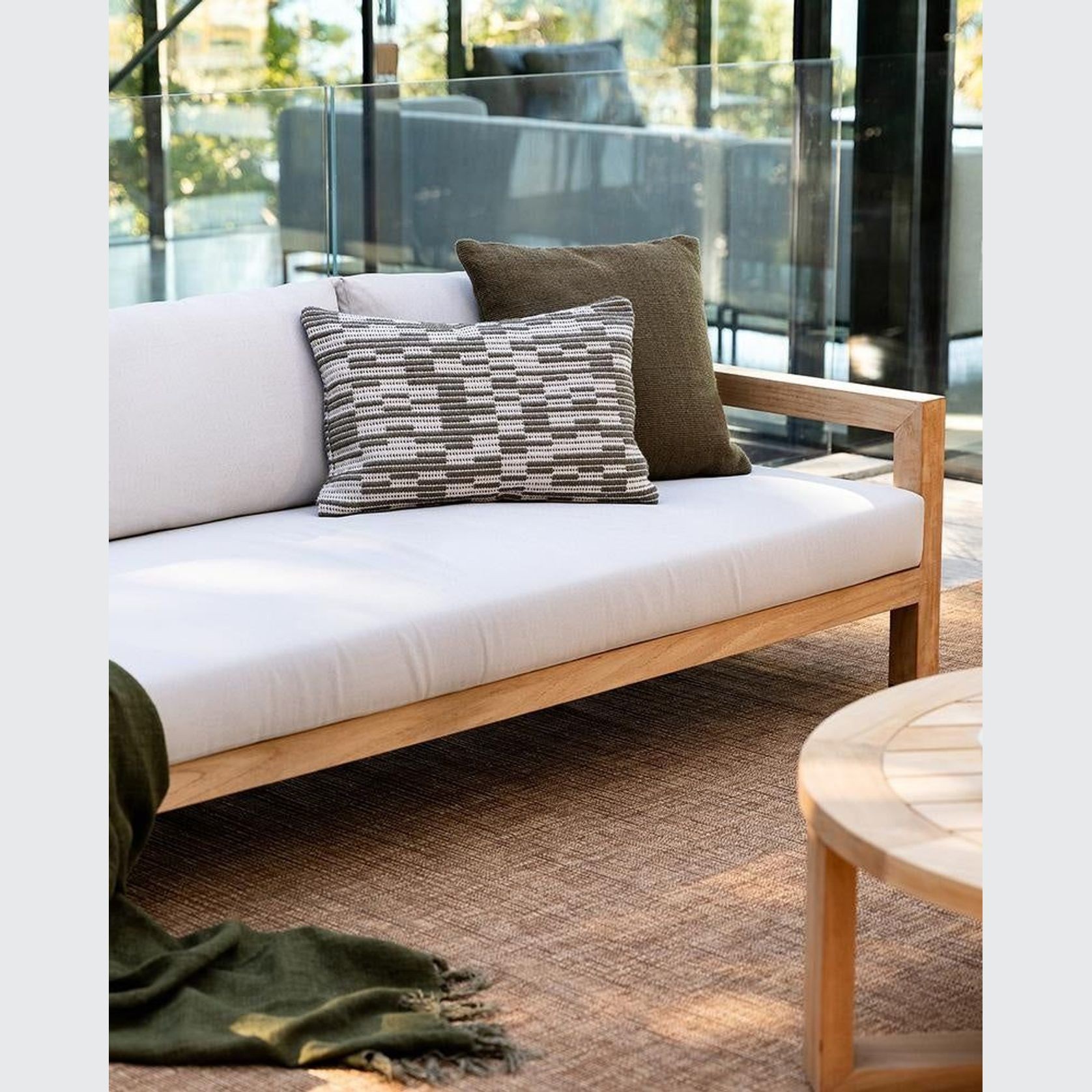 Baya Scout In & Outdoor Cushion - Mangrove gallery detail image