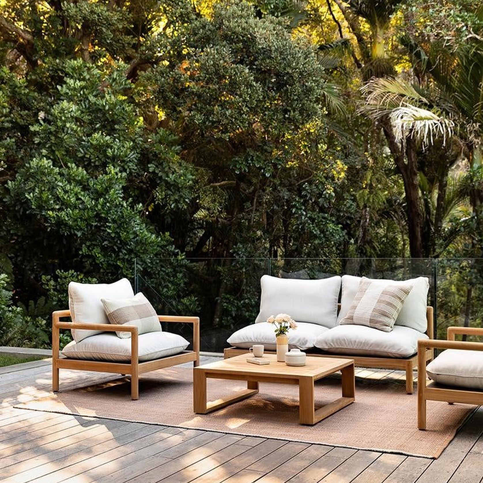 Baya Waverly In & Outdoor Cushion - Almond gallery detail image