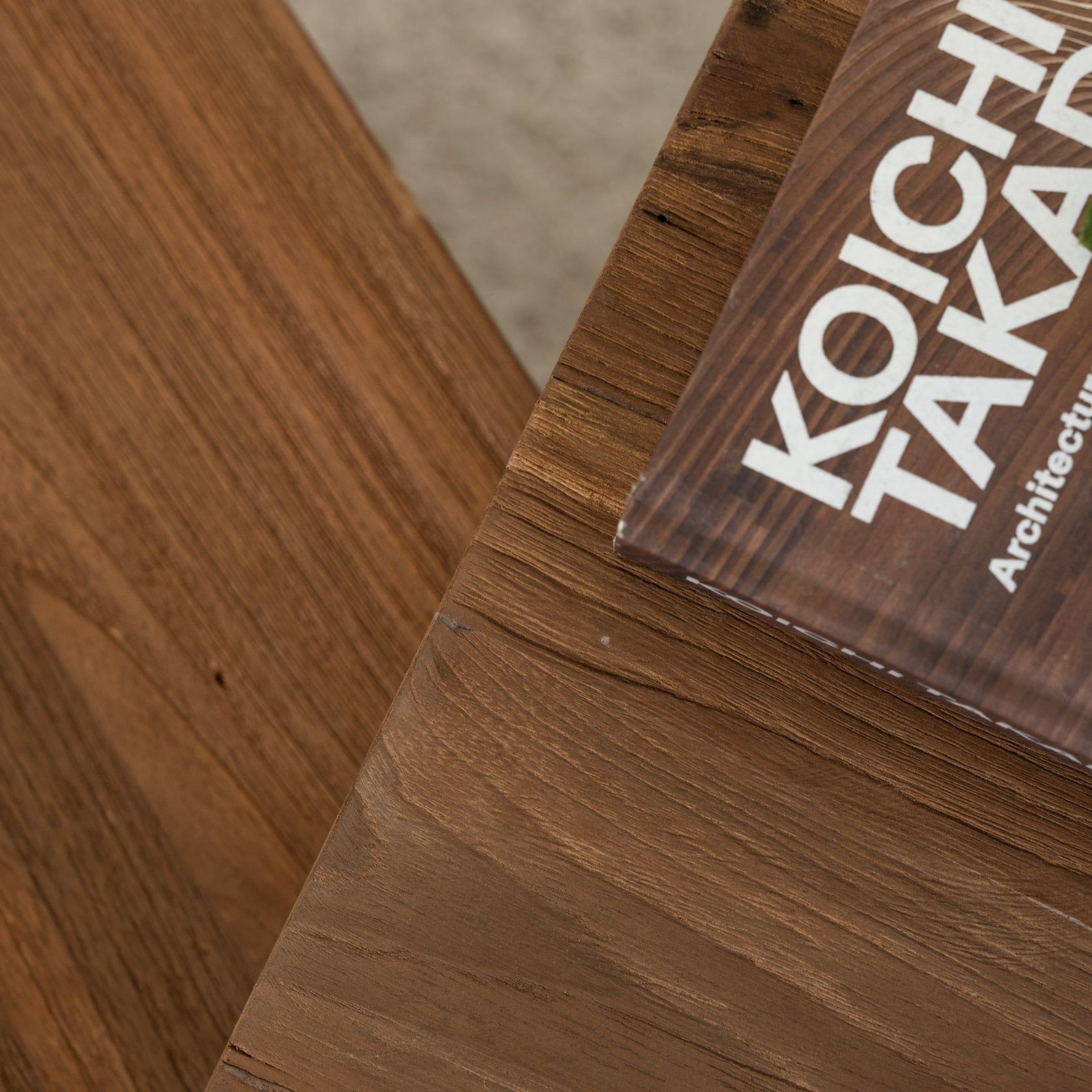 Ines Rustic Finish Squared-Off Coffee Table gallery detail image