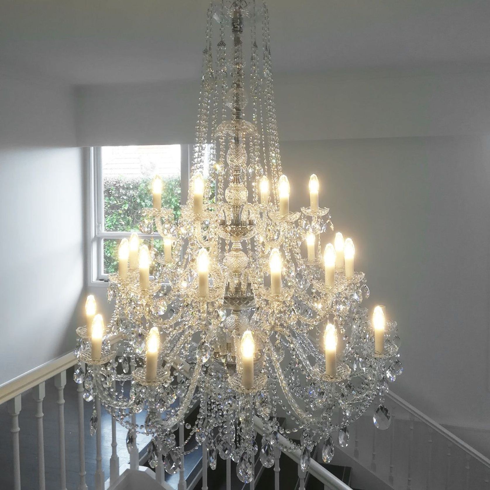 Isabelle 18 Light Tall Chandelier gallery detail image