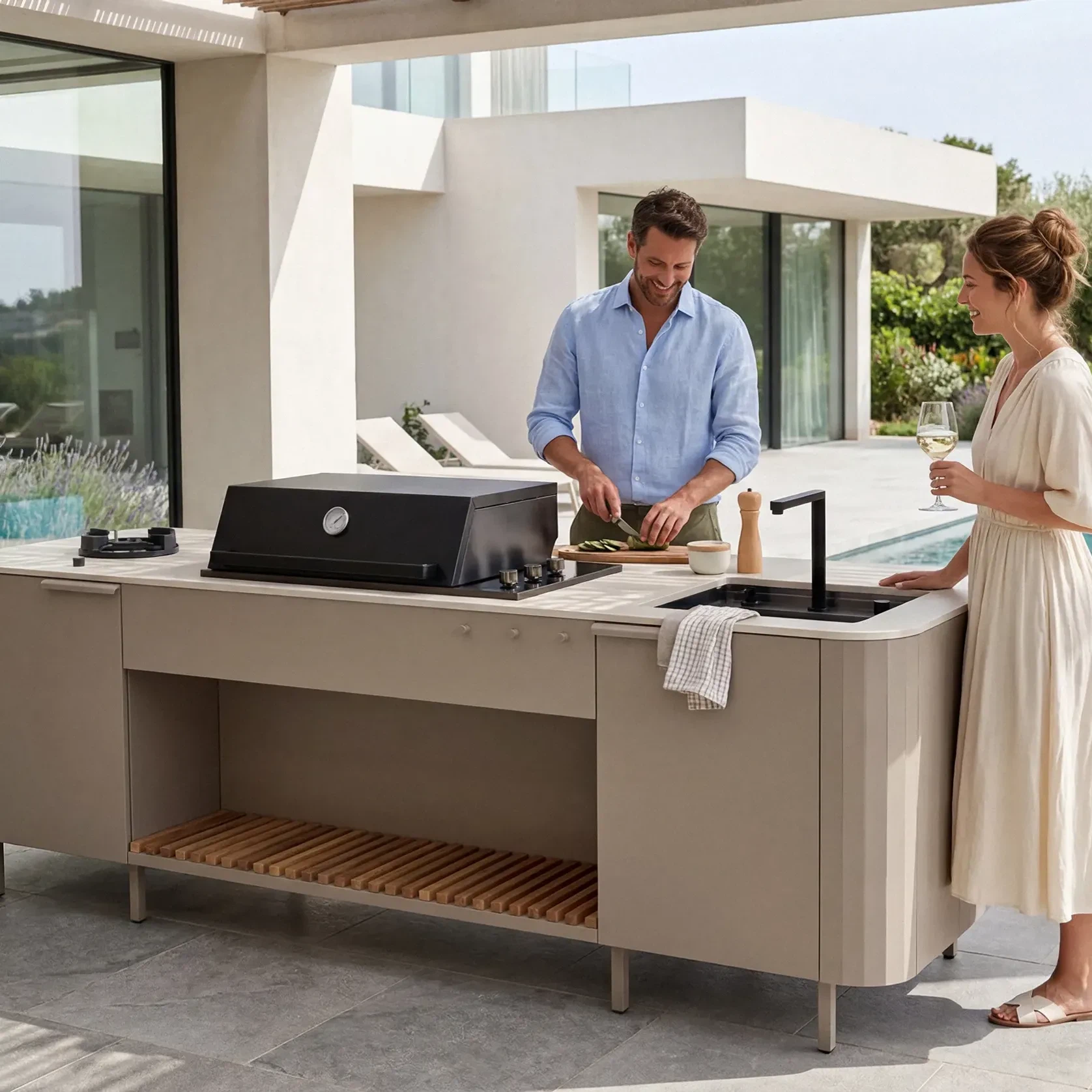 Isla Outdoor Kitchen Island gallery detail image