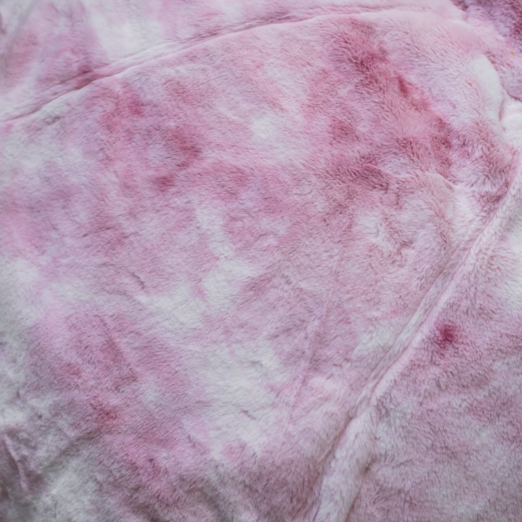 Plush Fur Bean Bag - Marble Pink Cloud gallery detail image