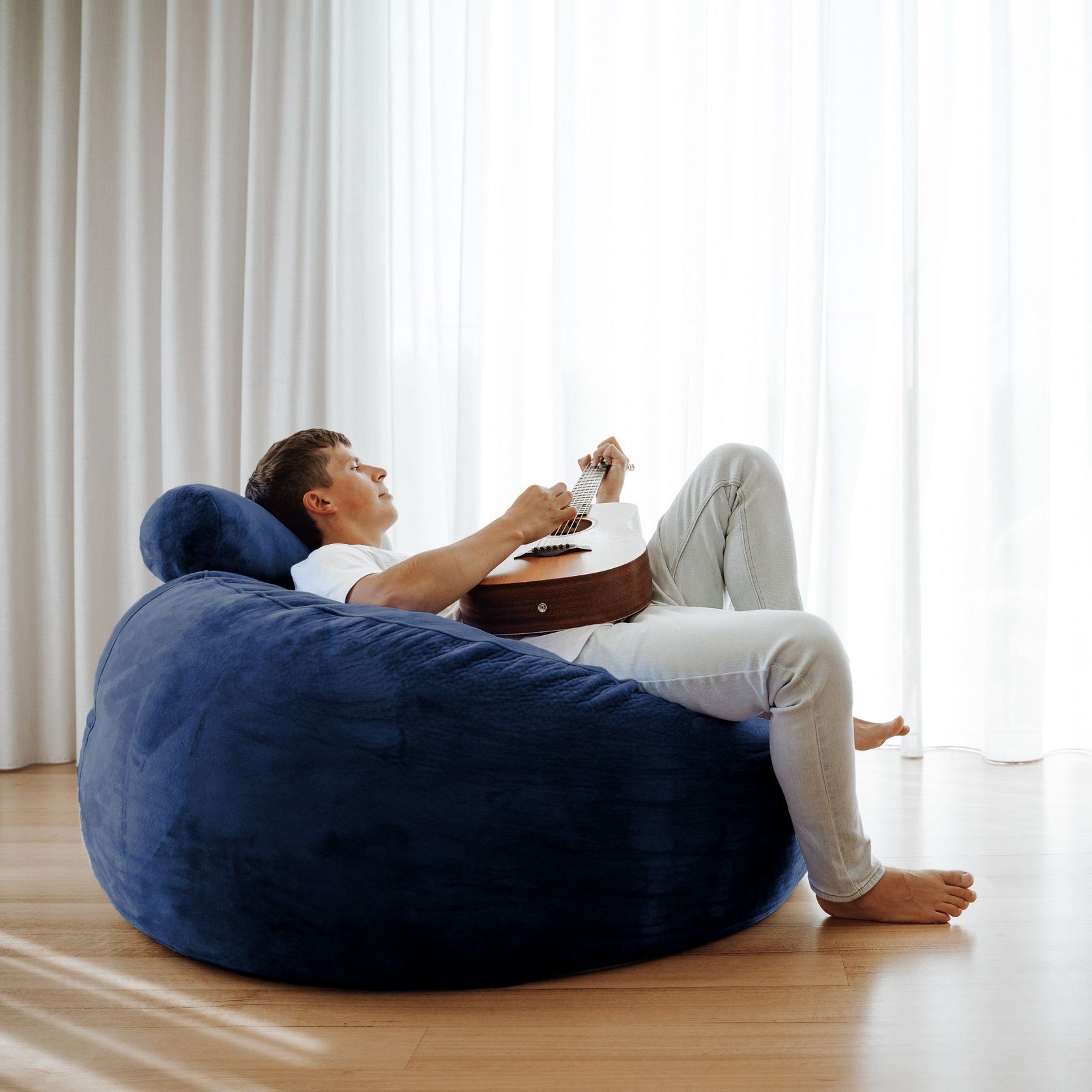 DreamPod™ - Navy - Sensory Foam Filling Included gallery detail image