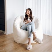 Corduroy Tub Chair | Bean Bag Cover - Ivory gallery detail image