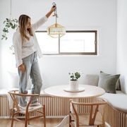 Butler | Glass Prism Pendant Light - Gold gallery detail image