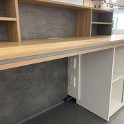 JARIN  Reception Desk 1.8M Right Panel - Carbon Grey & White Colour gallery detail image