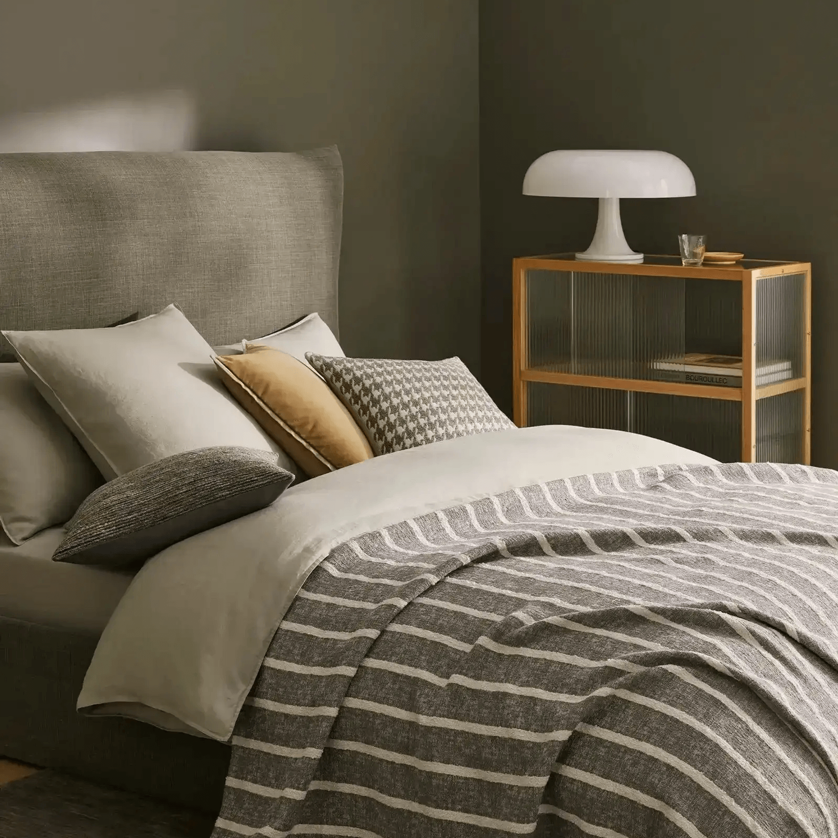 Ravello Pillowcase Pair - Sage | Standard, King, or Euro Size gallery detail image