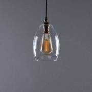 Jules Fine Ribbed Glass Pendant gallery detail image