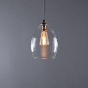 Jules Fine Ribbed Glass Pendant gallery detail image