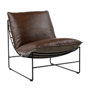 Leonardo Leather Lounge Chair gallery detail image