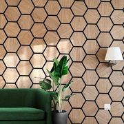 Hexagon WOODFLEX Acoustic Wood Wall Panels - Oak Veneer gallery detail image