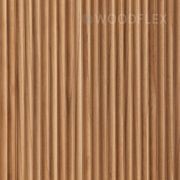 WOODFLEX Flexible Solid Paulownia Wood Slat Wall Panel - 2700mm x 600mm - Wave gallery detail image