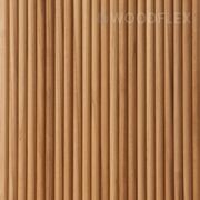 WOODFLEX Flexible Solid Paulownia Wood Slat Wall Panel -  2700mm x 600mm - Half Round gallery detail image