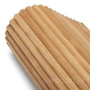 WOODFLEX Flexible Solid Paulownia Wood Slat Wall Panel -  2700mm x 600mm - Half Round gallery detail image