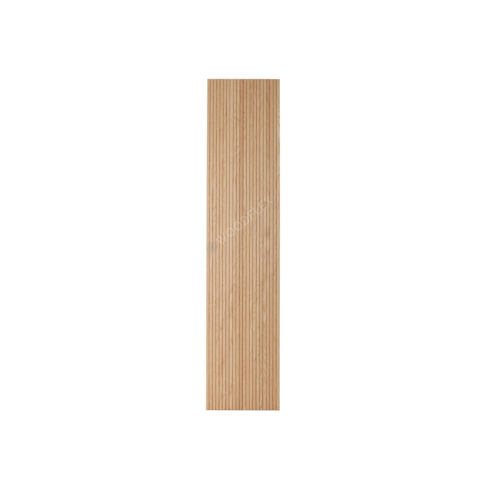 WOODFLEX Flexible Wooden Slat Wall Panel - Oak Veneer - 3000mm x 600mm - Trapezium gallery detail image