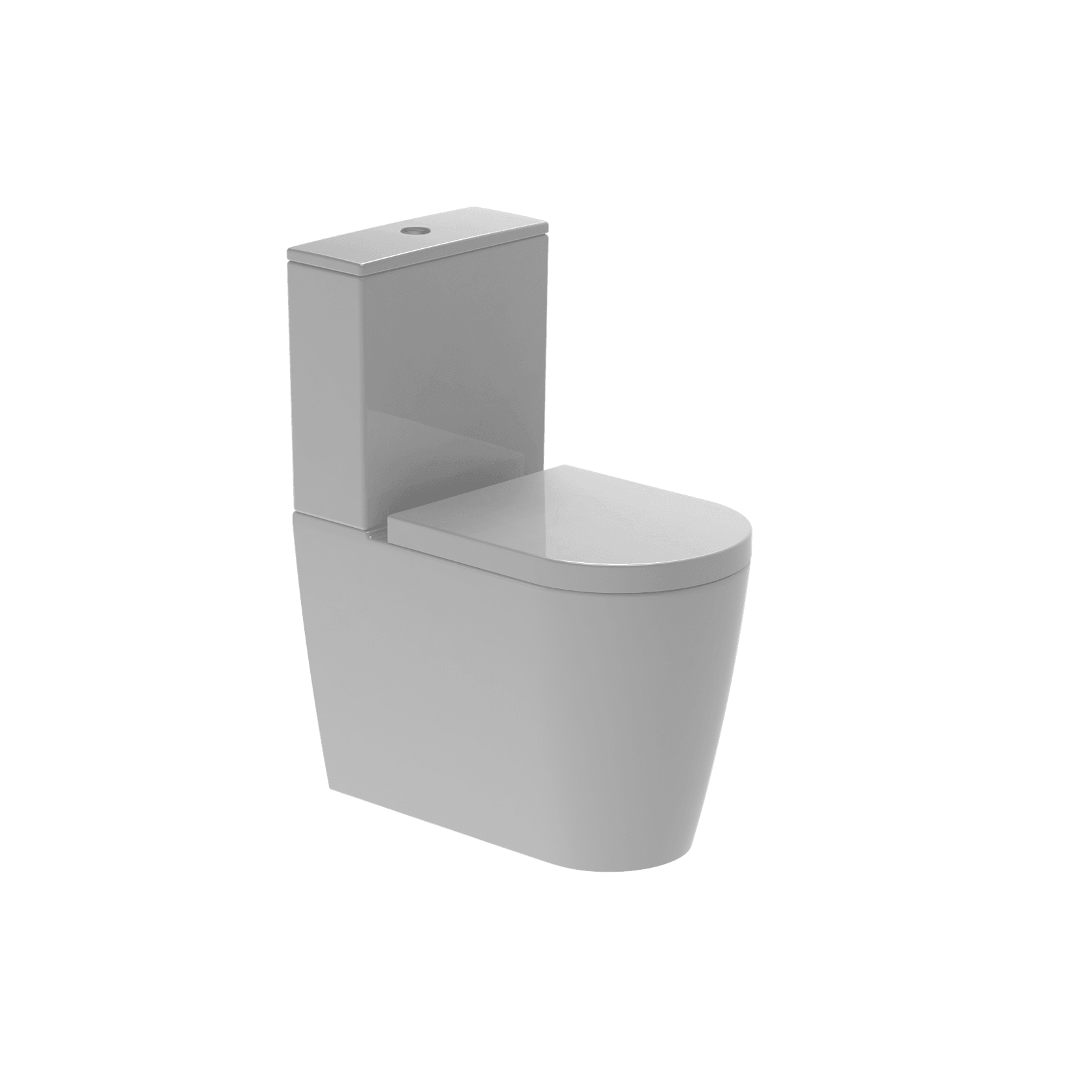 Kube X Rimless Back To Wall Toilet Suite Gloss White Thick Seat gallery detail image