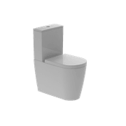 Kube X Rimless Back To Wall Toilet Suite Gloss White Thick Seat gallery detail image