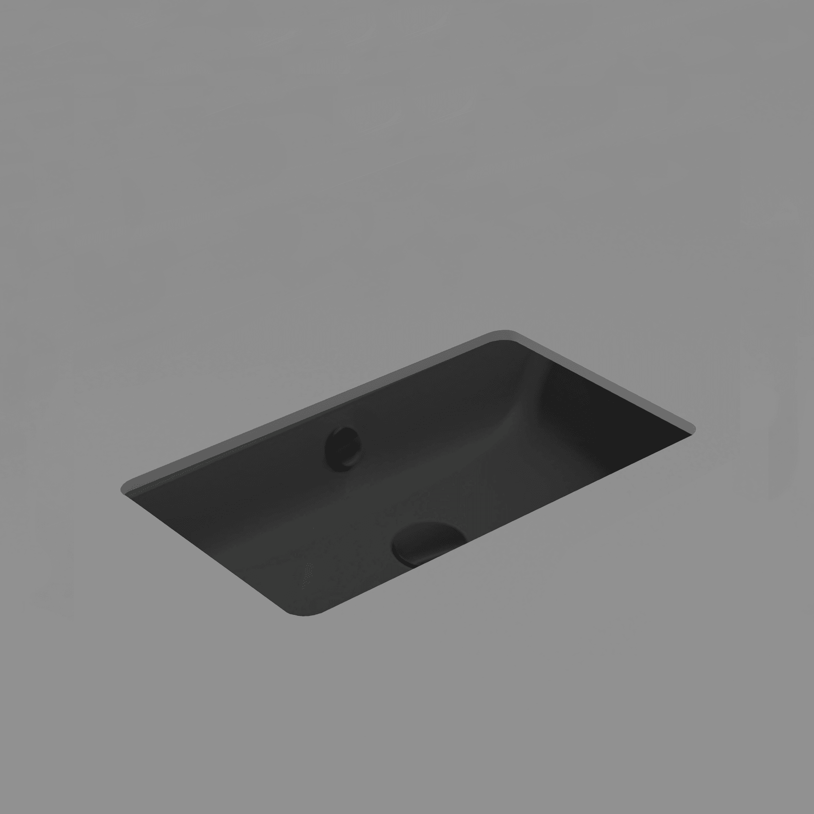 Kube X 80 Undermount Basin Matt Black gallery detail image