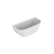 Kurv 1600 Back To Wall Bath Matt White gallery detail image