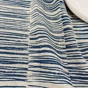 Hand-printed 100% Linen Tea Towel - Twigs, Navy Blue gallery detail image