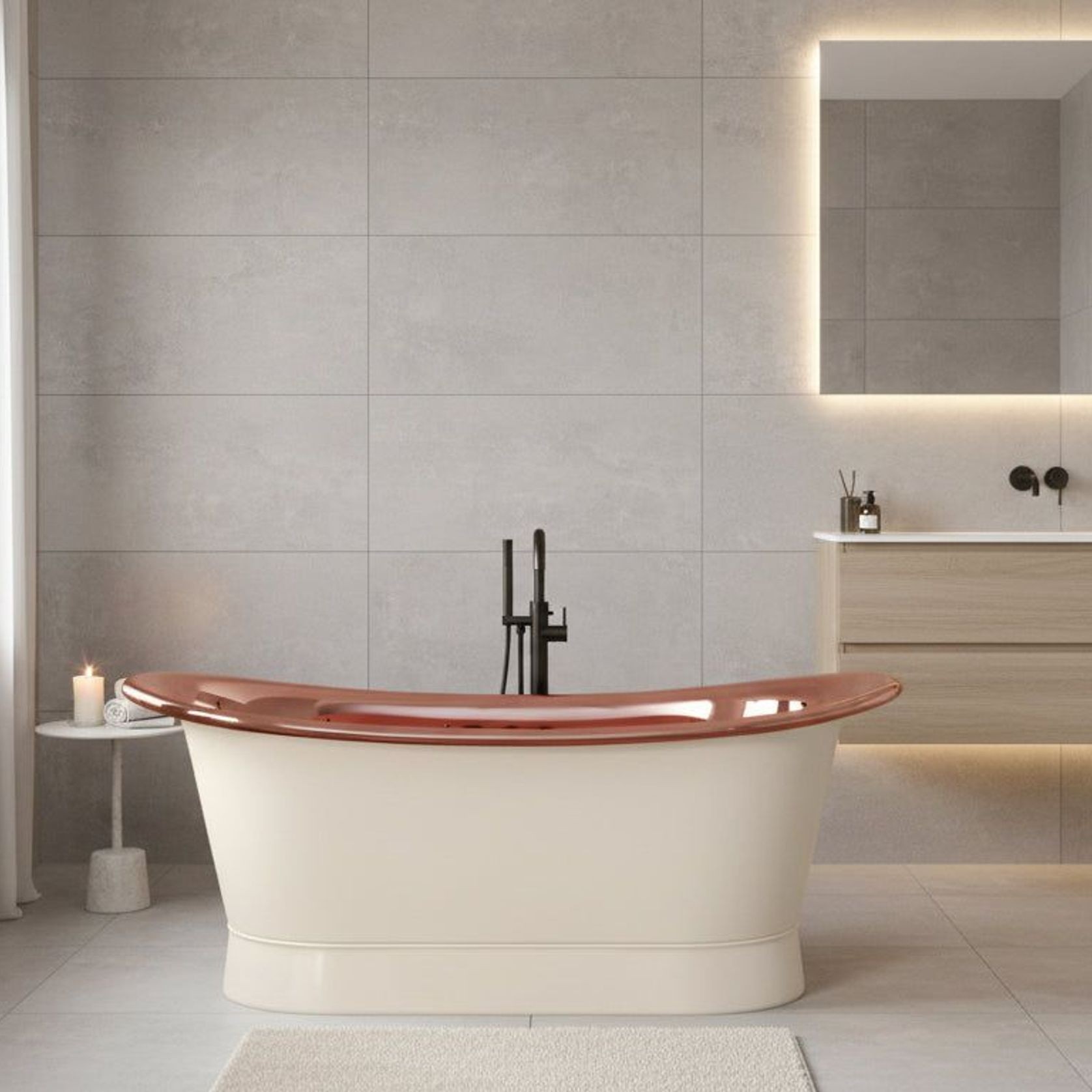Kharid Copper Bath 1700mm - CBR006 1700 gallery detail image