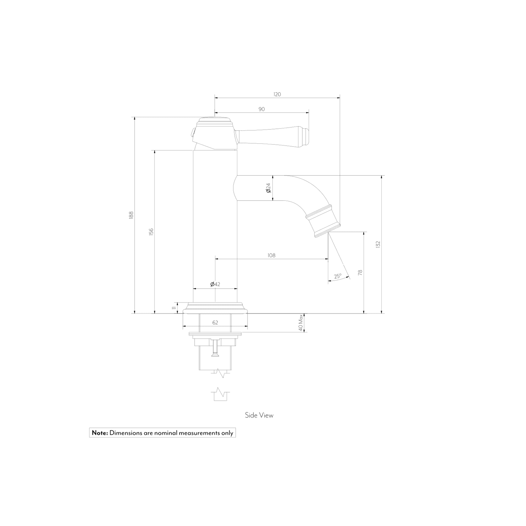 Kingsley Basin Mixer | Brushed Nickle gallery detail image