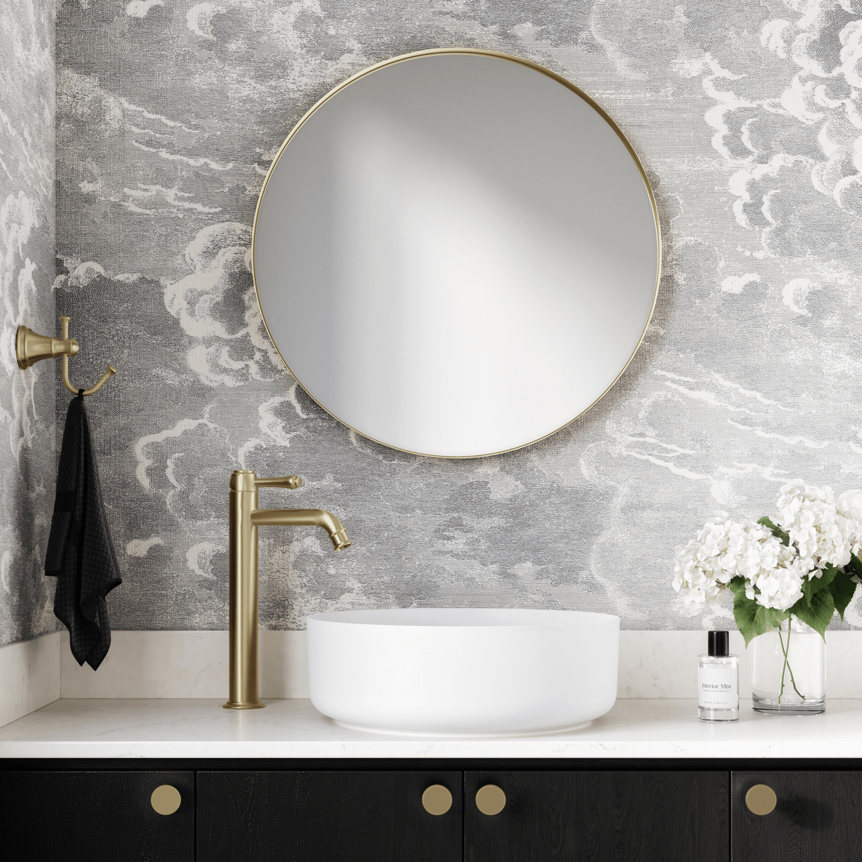 Kingsley Extended Basin Mixer - Brushed Brass gallery detail image