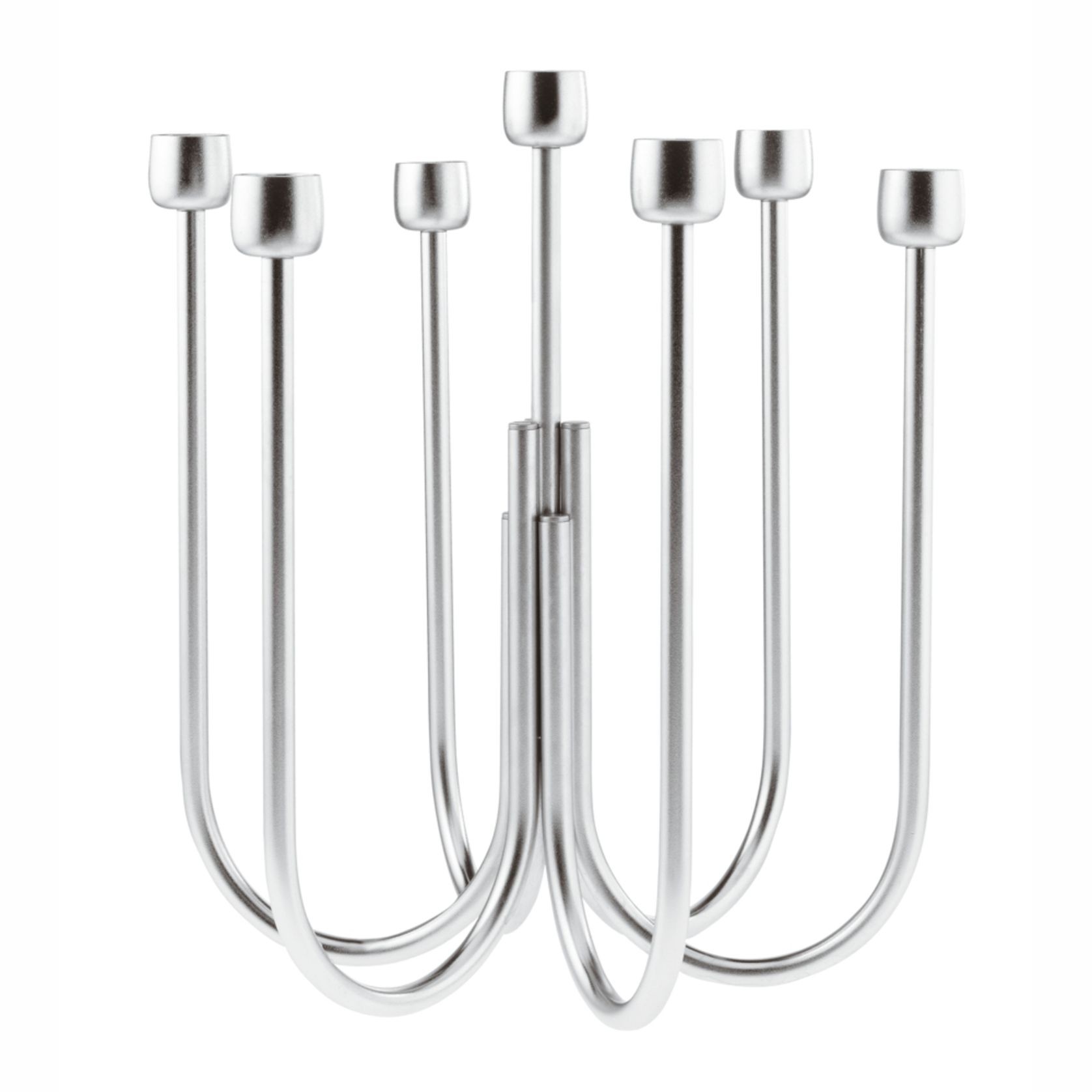 Kyma Candelabra 7 lights Hi-tech stainless gallery detail image