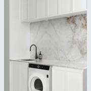 Otti Hampshire Matte White 1960Mm Laundry And Wall Cabinet With Stone Top & Sink (Package-B) gallery detail image