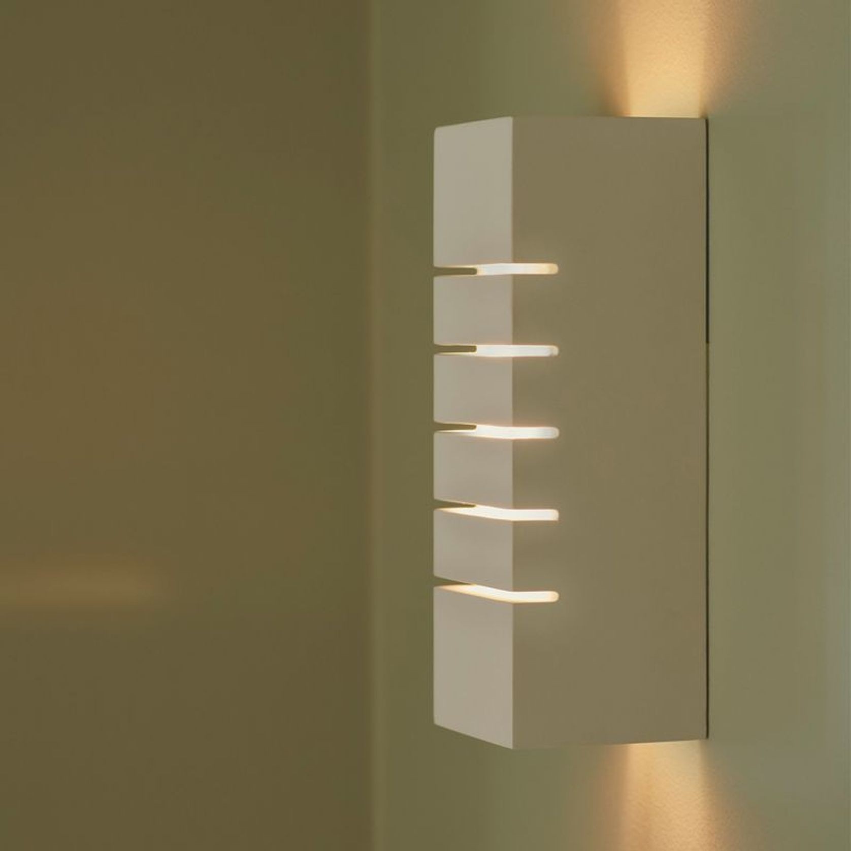 Lancio Square Wall Light White gallery detail image