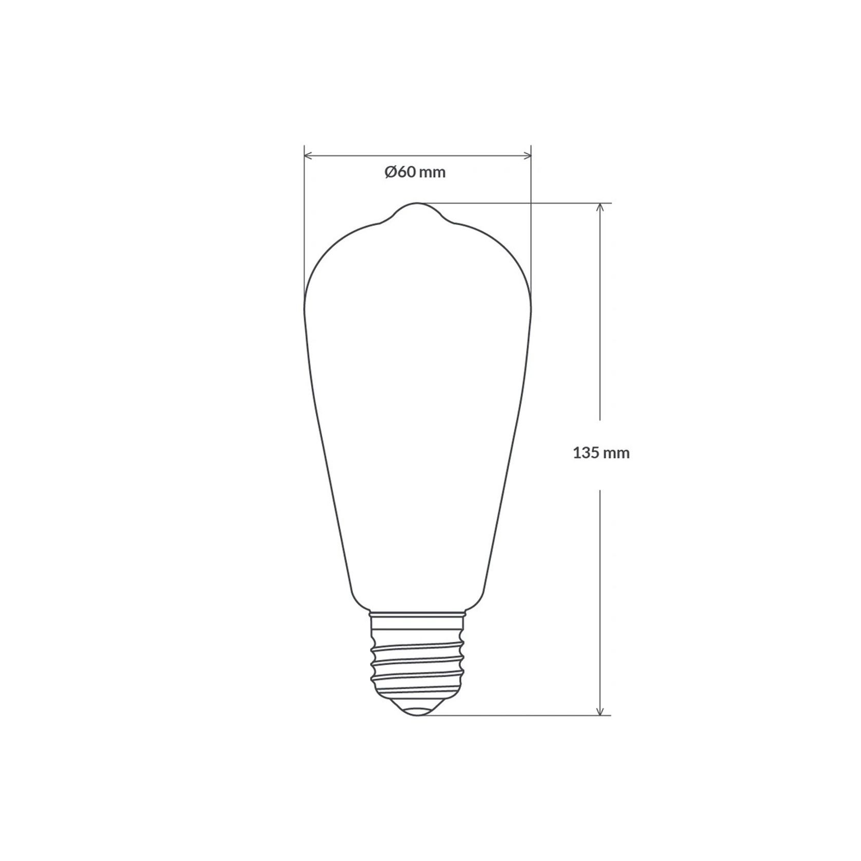 LED Edison Filament Bulb ST64 gallery detail image