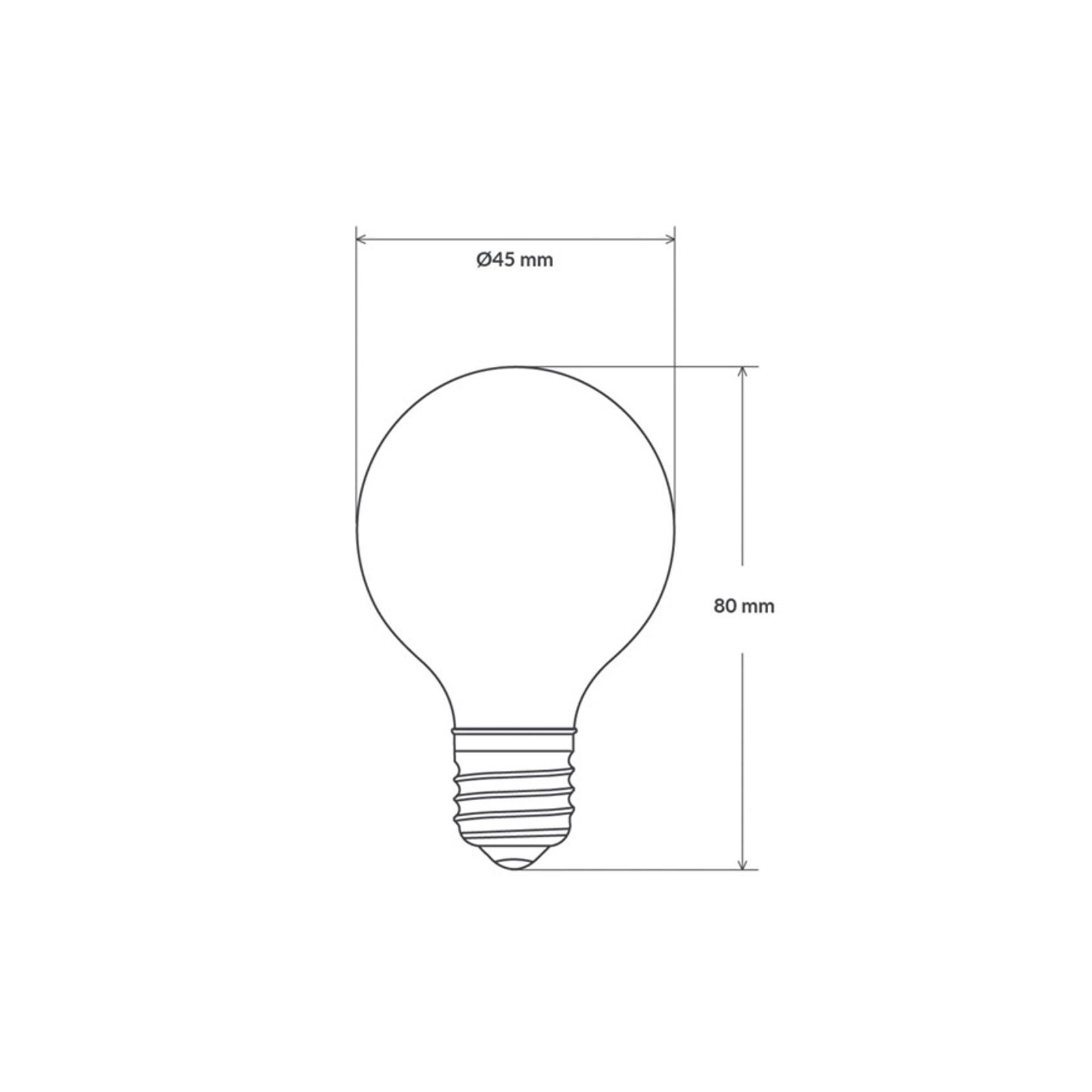 LED Fancy Round Filament Bulb G45 gallery detail image