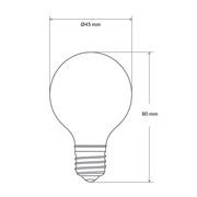 LED Fancy Round Filament Bulb G45 gallery detail image