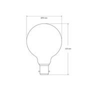 LED Filament Bulb G95 B22 gallery detail image